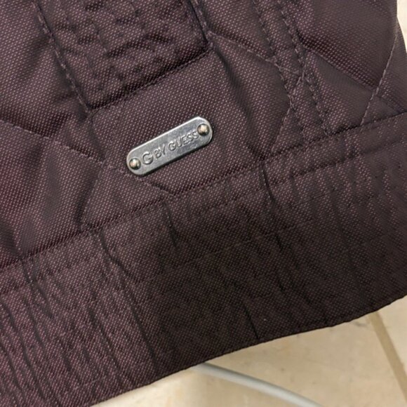 Guess Men's Quilted Jacket - Dark Burgundy - Picture 4 of 7